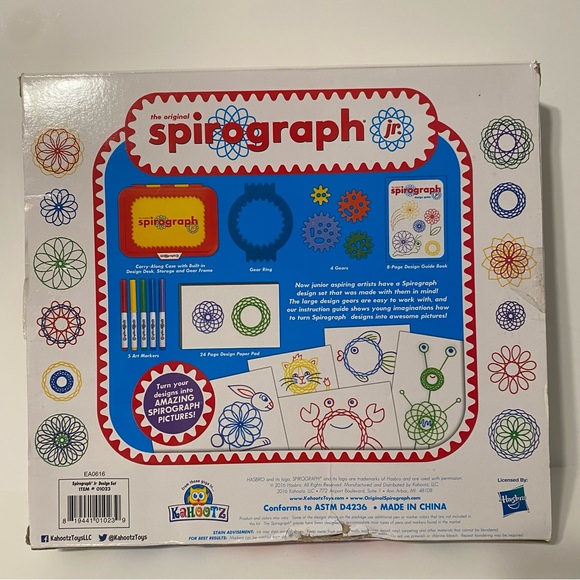 Original Spirograph design Spirograph Jr.
Jumbo Sized GearsArts and Craft Design - Picture 3 of 8